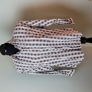 Vintage Ilio western print button down shirt